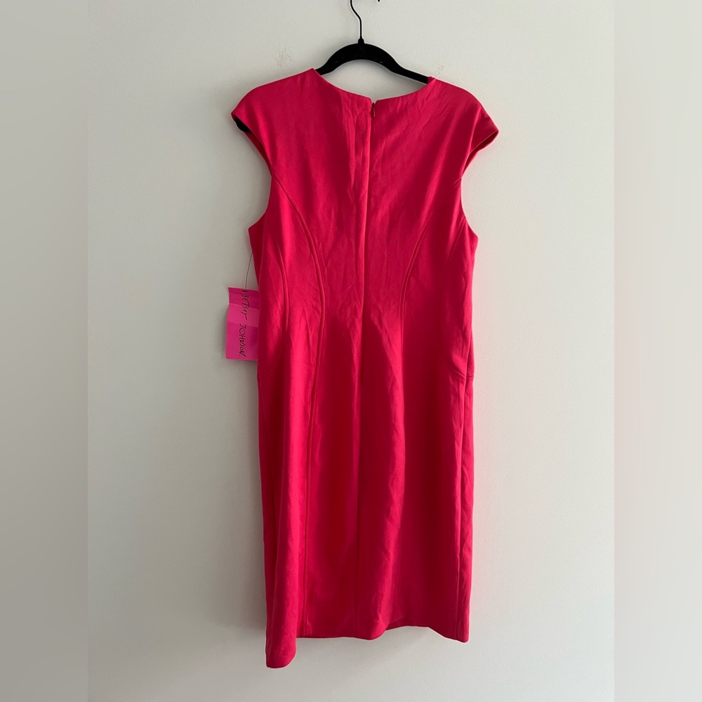 BETSEY JOHNSON Women's Watermelon Scuba Sleeve
Sheath Dress Size 12 - Picture 7 of 8